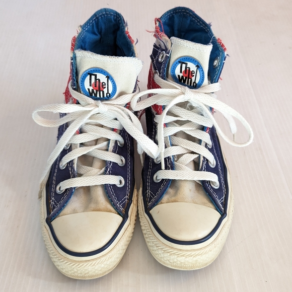 CONVERSE Limited Edition The Who flag Artwork 2008 Year Hour high top sneakers - Picture 3 of 15